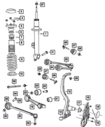 5168647AA - Front Suspension: Suspension Shock Absorber, Left for Mopar Image