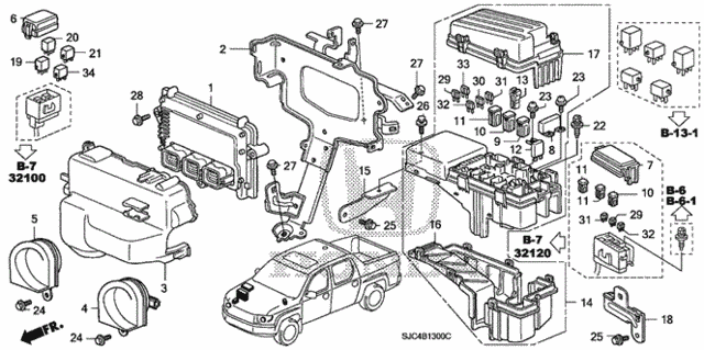 Control Unit (Engine Room) (1) for 2007 Honda Ridgeline #0