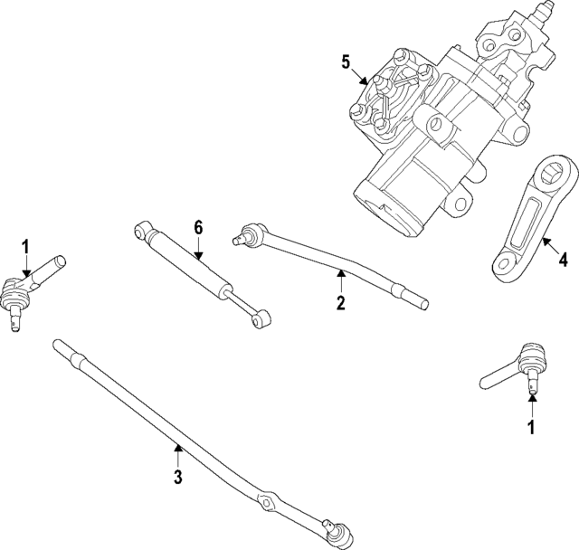 MDF26 - Steering: Motorcraftâ„¢ Drag Link for Ford Image