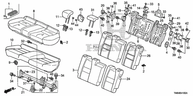 Rear Seat for 2011 Honda Insight #0