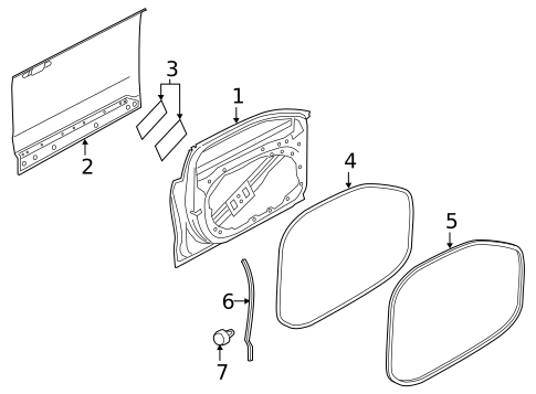 Door & Components for 2017 Volvo V90 Cross Country #2