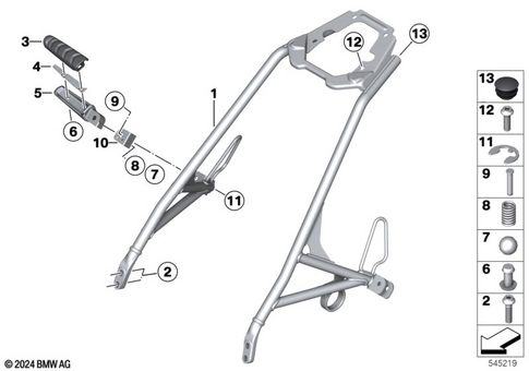 Motorcycle Frame for 2024 BMW-Motorrad R nineT #1