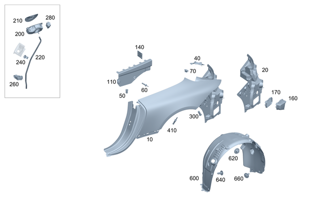 2328305802 - : Vent Flap for Mercedes-Benz Image