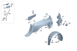 2326908401 - : Trim, Wheel Arch for Mercedes-Benz Image
