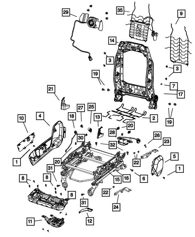 68030855AA - Interior Trim: Screw for Mopar Image image