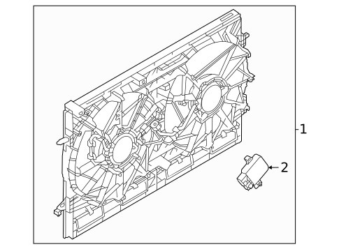 Cooling Fan for 2021 Nissan Rogue #1