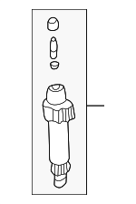 E3TZ3575C - Steering: Sector Shaft for Ford: Bronco, E-150, E-150 Club Wagon, E-150 Econoline, E-150 Econoline Club Wagon, E-250, E-250 Econoline, E-250 Econoline Club Wagon, E-350 Club Wagon, E-350 Econoline, E-350 Econoline Club Wagon, E-350 Super Duty, E-450 Econoline Super Duty, E-450 Super Duty, Econoline Super Duty, F-150, F-250, F-350, F-Super Duty Image