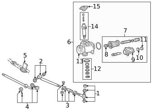 Steering Gear & Linkage for 1997 Ford E-150 Econoline #1