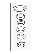 F4UZ3E501B - Steering: Seal Kit for Ford: Bronco, Crown Victoria, E-150, E-150 Club Wagon, E-150 Econoline, E-150 Econoline Club Wagon, E-250 Econoline, E-350 Econoline, E-350 Econoline Club Wagon, Econoline Super Duty, F-150, F-250, F-250 HD, F-350, F-Super Duty, Ranger | Lincoln: Town Car | Mercury: Grand Marquis Image