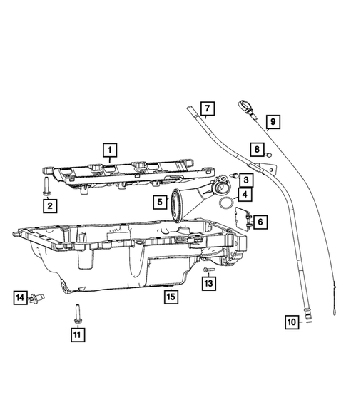 Engine Oiling, Oil Pan and Indicator (Dipstick) for 2022 Ram ProMaster 2500 #0