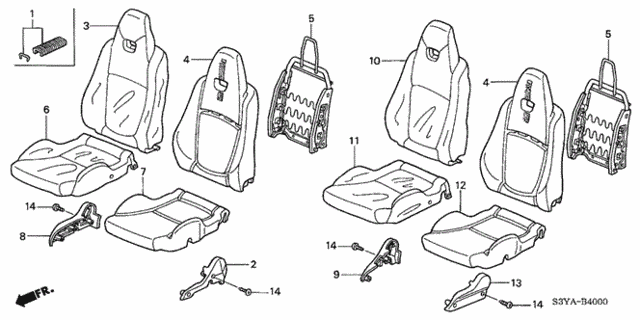 Seat for 2005 Honda Insight #0