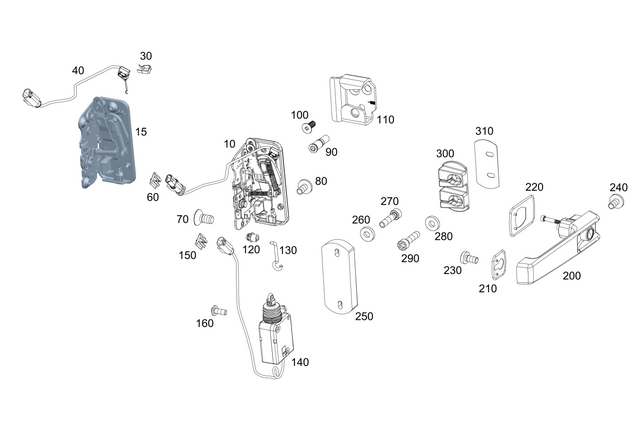 4637401601 - : Door Lock for Mercedes-Benz Image
