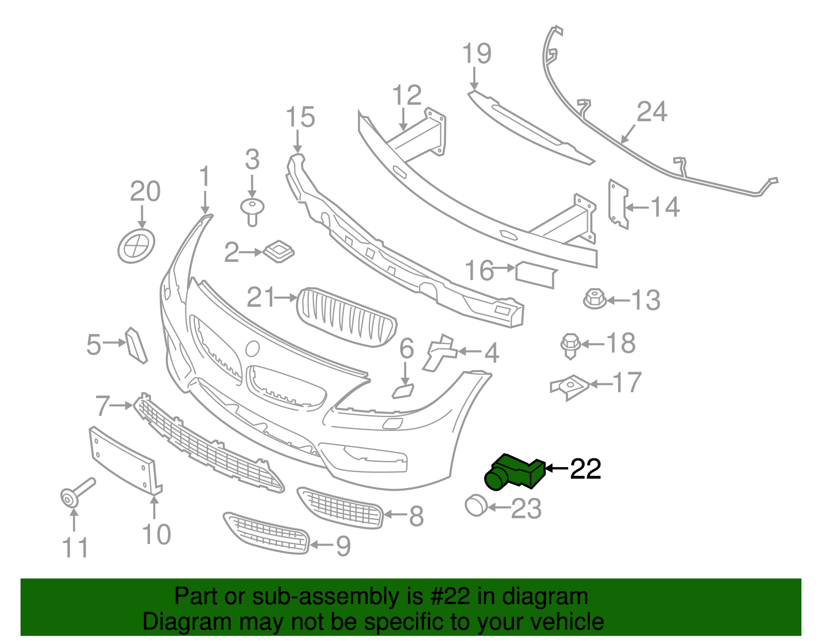 Park Sensor - BMW (66209263925)