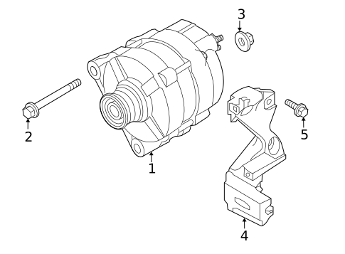 Alternator for 2017 Nissan Versa Note #0