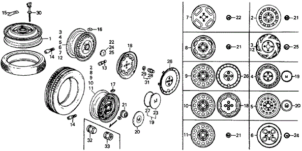 Wheels for 1985 Honda Civic #0