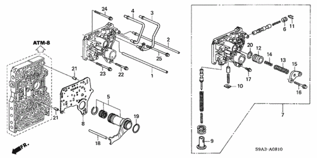 AT Regulator Body for 2003 Honda CR-V #0