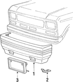 E8TZ17757A - Body: Bumper for Ford Image