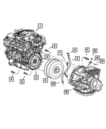 6503523 - Automatic Transaxle 4 Speed: Hex Head Bolt for Mopar Image