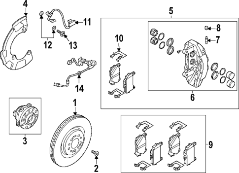 Front Brakes for 2025 Genesis GV80 #0