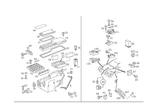 1245401750 - Electrical Equipment and Instruments: Fuse Box for Mercedes-Benz: 200, 200D, 260E, 280E, 300CE, 300D, 300E, 300SL, 300TD, 300TE, 400E, 500E, 500SL, 600SL Image