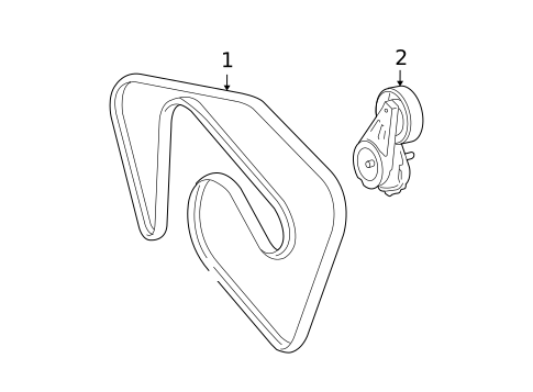 Belts & Pulleys for 2007 Ford Five Hundred #0