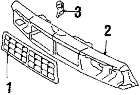 Grille & Components for 1987 Buick Century #0