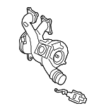 11657934386 - Engine: Turbocharger for BMW: 540i, 540i xDrive, 740i, 740i xDrive, 745e xDrive, 840i, 840i Gran Coupe, 840i xDrive, 840i xDrive Gran Coupe, M240i xDrive, X5, X6, X7 Image