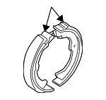 5460086Z00 - Brakes: Park Brake Shoes for Suzuki Image