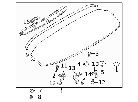 Rear Spoiler for 2023 Mazda MX-30 EV #0