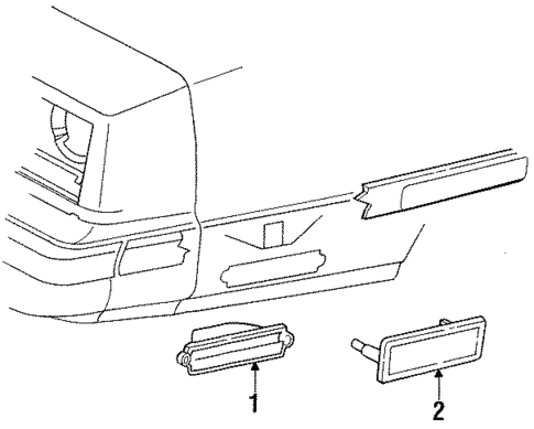 Corner Lamps for 1990 Chrysler New Yorker #0