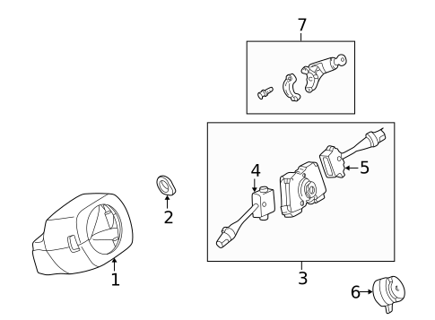 Shroud, Switches & Levers for 1999 Nissan Altima #0