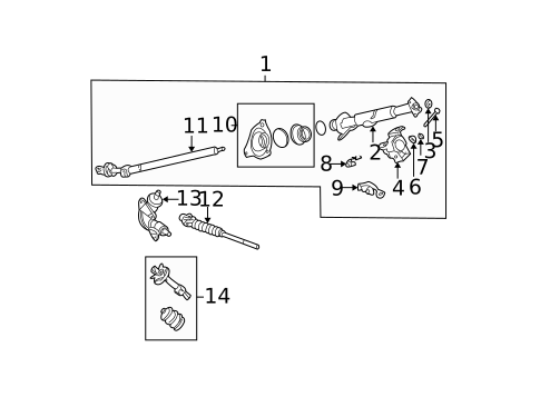 Steering Column Assembly for 1996 Nissan Pathfinder #0