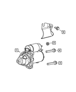 6102225AA - Electrical: Hex Head Screw And Washer for Mopar Image
