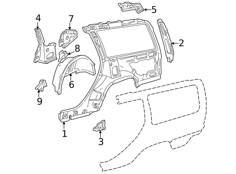 Inner Structure for 1998 Volvo V70 #0
