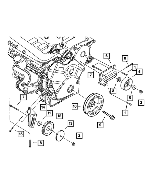 Pulleys and Related Parts for 2002 Chrysler Concorde #1