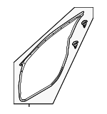 KB7W58760A - Body: Door Weather-strip for Mazda: CX-5 Image