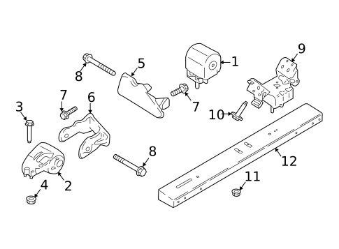 Engine & Trans Mounting for 2018 Ford F-150 #0