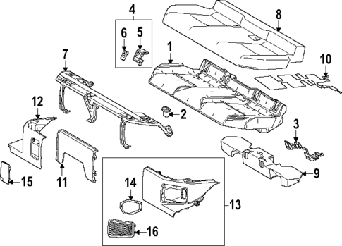 Rear Seat Components for 2025 Toyota Crown Signia #2