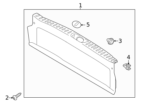 Interior Trim - Rear Body for 2018 Kia Sedona #0
