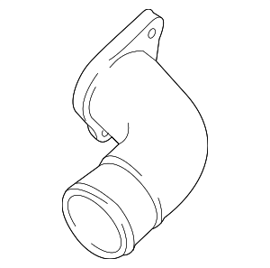 6M121137AD - Cooling System: Upper Hose Union for Audi Image