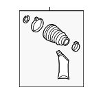 5Q0498201 - Suspension: Inner Boot for Audi Image