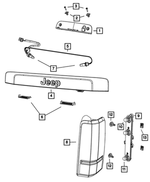 6507330AA - Electrical: Plastic Snap-in Nut for Mopar Image