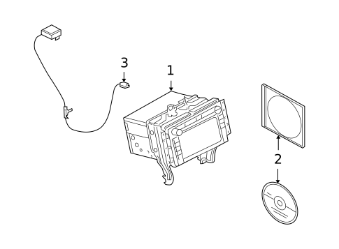 Navigation System Components for 2006 Lincoln Zephyr #0