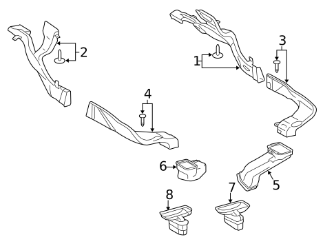 Ducts for 2013 Lexus LS600h #1