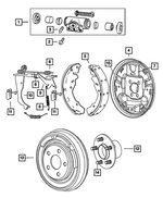5191314AA - Brakes: Wheel Cylinder Bolt for Mopar Image