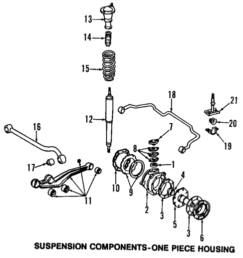 Front Axle & Carrier for 1992 Toyota Land Cruiser | American