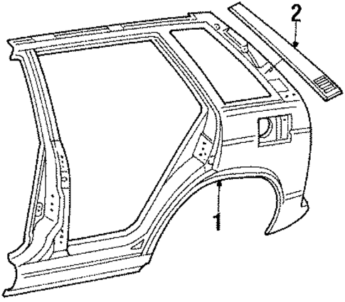 Quarter Panel for 1989 Toyota Tercel #1
