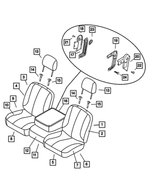 1DM711D5AA - Interior Trim: Front Seat Back for Mopar Image