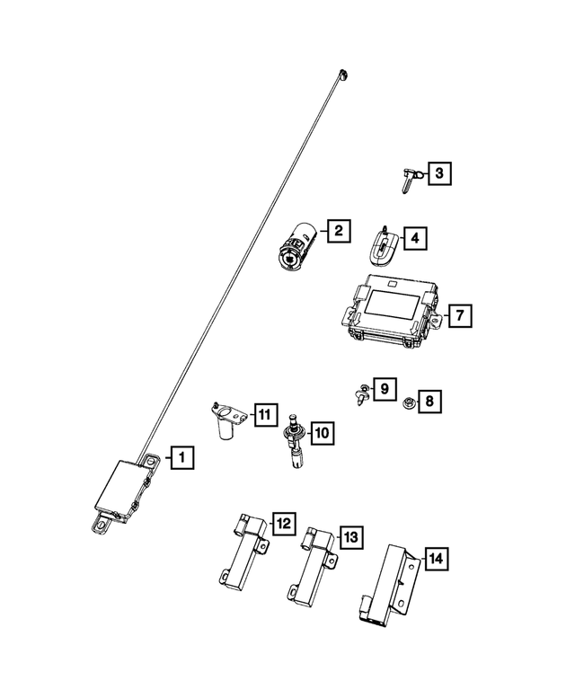 68479443AA - Electrical: Ignition Switch Module for Mopar Image image