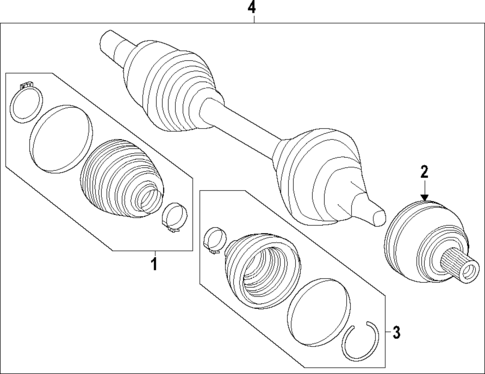 Axle Shafts & Joints for 2023 Mercedes-Benz EQS 450 #0